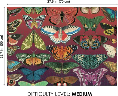 Miniatura 3 de Western Wild Rompecabezas (mariposas) - Rompecabezas de 1000 piezas - No AI Art Ever - Rompecabezas para adultos - Rompecabezas de animales