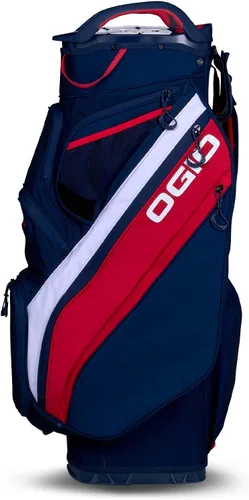 Miniatura 4 de OGIO Golf Silencer Cart Bag Rojo/Blanco/Azul