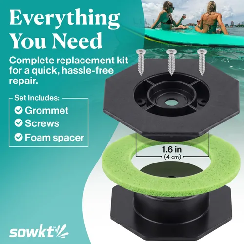 Miniatura 3 de SOWKT Accesorios para tapetes flotantes (kit de ojales)