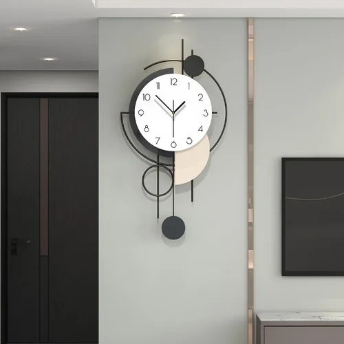 Reloj de pared grande para decoración de sala de estar de 30 pulgadas, moderno reloj de pared decorativo de madera, funciona con pilas, sin tictac,