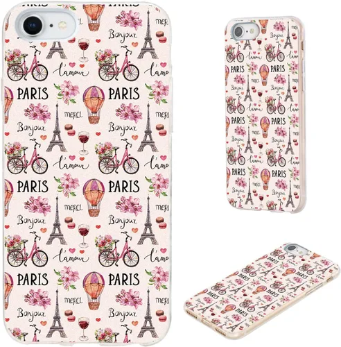 Miniatura 22 de Funda protectora completa delgada y suave de TPU transparente para iPhone SE 2022/2020, iPhone 8/7/6S/6 - Diseño de música divertida guitarra