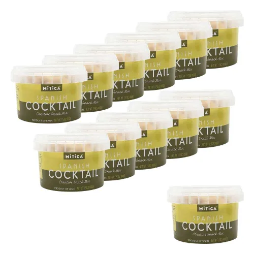 Mezcla de cóctel española, Mitica, mini tinas de 3.53 oz (paquete de 12)