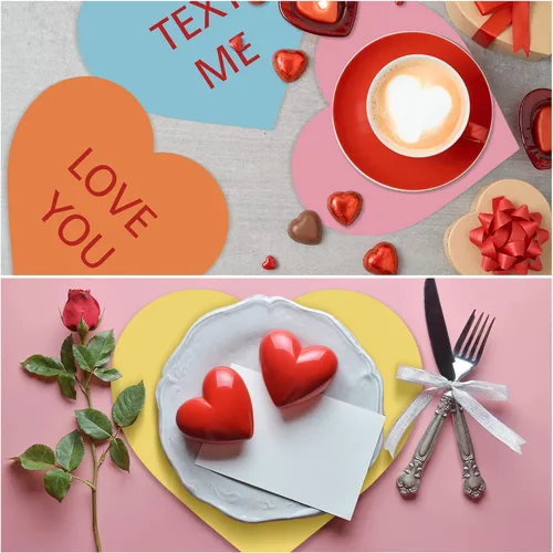 Miniatura 6 de Eaasty Paquete de 50 manteles individuales desechables para el Día de la Madre, Acción de Gracias, otoño, San Valentín, días de la independencia