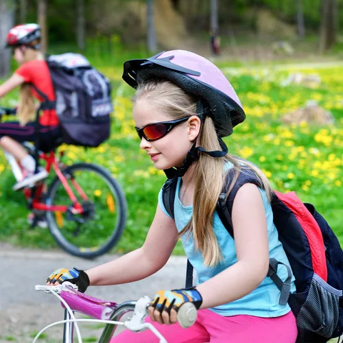 Miniatura 6 de 8 pares de guantes de medio dedo para niños, guantes de bicicleta sin dedos, transpirables, guantes cortos para niños, guantes antideslizantes