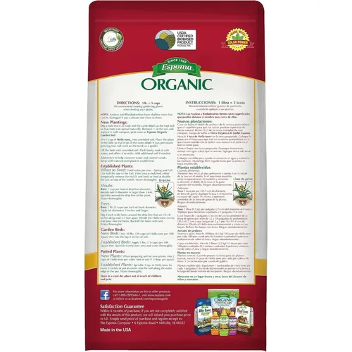 Miniatura 2 de Espoma Organic Holly-Tone 4-3-4 Alimento vegetal natural y orgánico de hoja perenne y azalea; bolsa de 4 libras; el fertilizante original y mejor