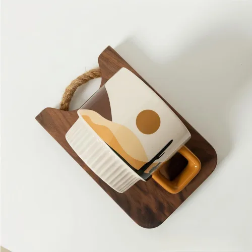 Miniatura 3 de Morandi - Tazas de café de cerámica de 11 onzas, tazas de café vintage con asa, taza de café novedosa para Navidad, regalos de cumpleaños, regalos