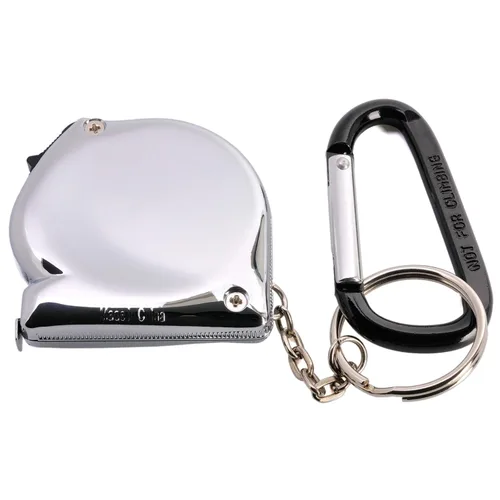 Miniatura 8 de KOMELON KMC-74K Pro Easy Chrome Case Cinta métrica 9.8 ft x 0.236 in Reglas métricas Llavero Llavero con mosquetón Clip Accesorio