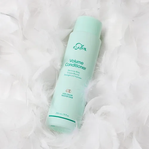Miniatura 4 de eSalon Acondicionador de volumen para el cabello, 9 onzas líquidas, libre de crueldad, sin parabenos, añade cuerpo al cabello