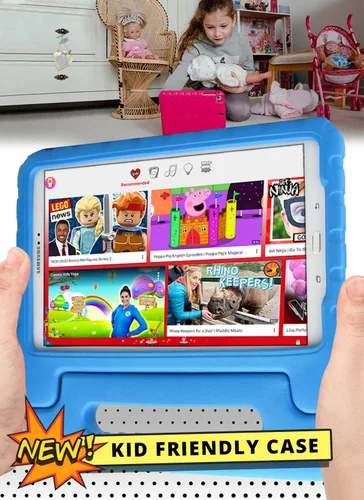 Miniatura 4 de Cooper Dynamo - Funda protectora resistente para Samsung Tab A 10.1 (2016) T580 T585 solo Funda a prueba de niños con soporte, asa, protector