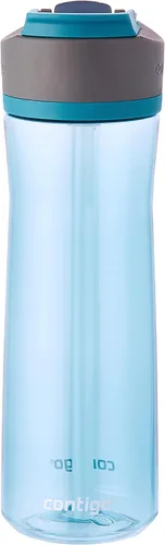 Miniatura 2 de Contigo Ashland 2.0 Botella de agua a prueba de fugas con bloqueo de tapa y popote angulado, apta para lavavajillas, tapa intercambiable, paquete