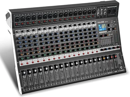 Miniatura 10 de Consola de mezclador de sonido profesional de 8 canales, 99 bits DSP, procesador digital de 99 bits, USB, Bluetooth, MP3 para entrada de grabación