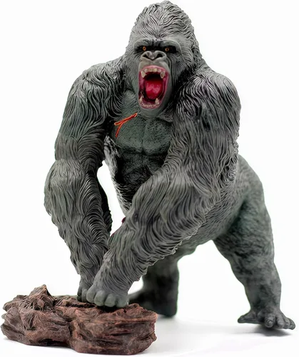 Gorilla Toys con figura de acción realista de rock Rampage Gorilla Fight Mode Gorilla Ape, figuras sólidas de animales salvajes para juegos de rol,