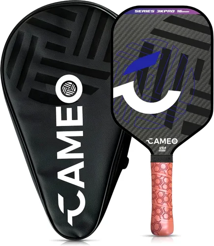 Miniatura 9 de Paletas de pickleball Paleta de pickleball de fibra de carbono de grafito 3K Paleta de pickleball de 0.630 in Paletas de pickleball Control