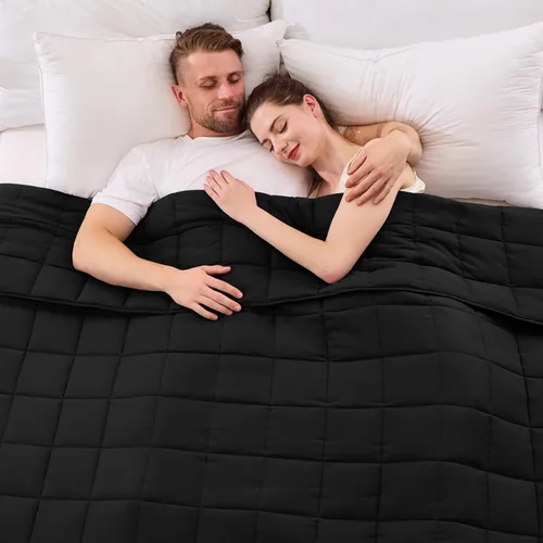 Miniatura 49 de yescool - Manta con peso, 7 libras, fresca, transpirable, con cuentas de cristal prémium, lavable a máquina, para dormir, 60-90 libras, 41 x 60 Gris
