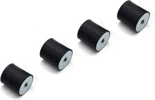 Junta silenciosa 4 piezas M3 M4 M5 doble rosca hembra amortiguadores de goma aislador antivibración para compresores de aire, bomba de agua, máquina