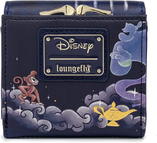 Miniatura 2 de Loungefly Disney Aladdin Jasmine Castle Kisslock Cartera, Violeta oscuro, Cartera