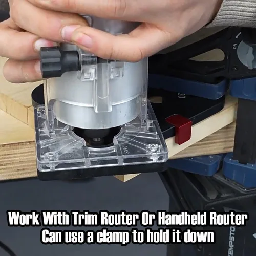 Miniatura 6 de TOOLCOOL Router Corner Radius Template Router Radius Jig Aleación de aluminio Esquina Guía de enrutamiento Conjunto Uso con enrutador de mesa