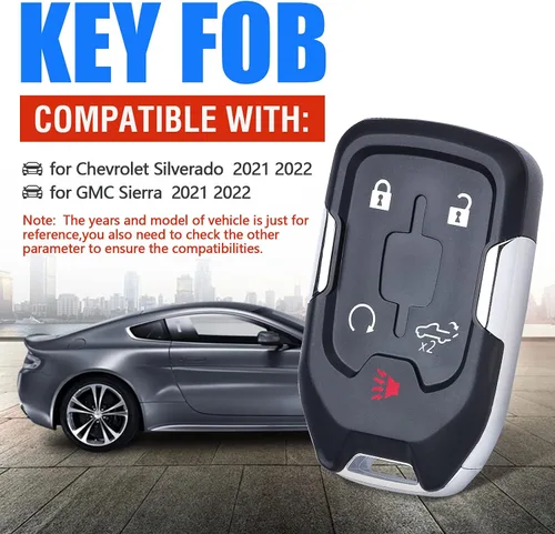 Miniatura 3 de Keymall Reemplazo de llavero remoto de entrada sin llave para GMC Acadia 2021 2022 2023 /para GMC Terrain 2021 2022 2023 2024/para Chevy Chevrolet