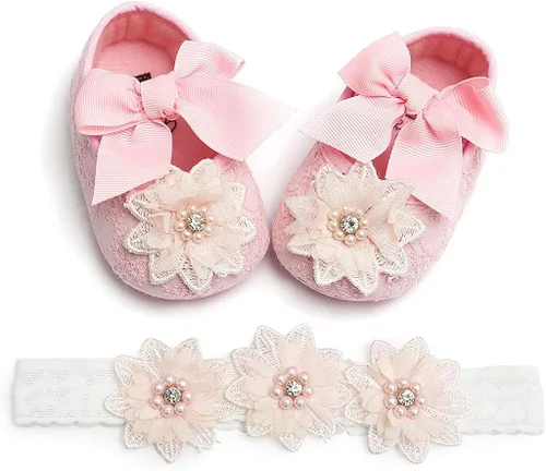 Miniatura 5 de QWZban Zapatos de bebé Mary Jane Flats antideslizantes con suela suave para bebés y niños pequeños, primeros caminantes, para fiestas, Navidad