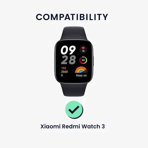 Miniatura 2 de kwmobile Protector de pantalla compatible con Xiaomi Redmi Watch 3 - 2 protectores de reloj inteligente antihuellas