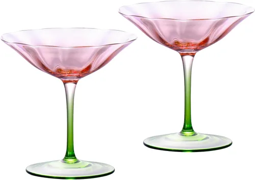 Miniatura 8 de KAMMAK Juego de 2 Copas de Martini, 9.13 oz Copas de Cóctel de Cristal Transparente con Tallo, Cristalería de Cóctel Reutilizable para Boda, Fiesta