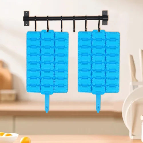 Miniatura 6 de 2 moldes de silicona, moldes de golosinas para perros, para hornear, moldes antiadherentes para huesos de perro para chocolate, dulces, pudín