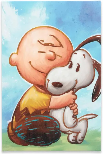 Miniatura 7 de Open Road Brands Peanuts Snoopy y Woodstock Flower Bloom Gallery - Lienzo decorativo para pared, bonita imagen de Snoopy para el hogar