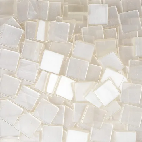Miniatura 7 de Mosaico cuadrado de 100 unidades/0.88 oz de colores mezclados de la serie de cristal brillante, azulejos de mosaico de vidrio de resina, mosaico