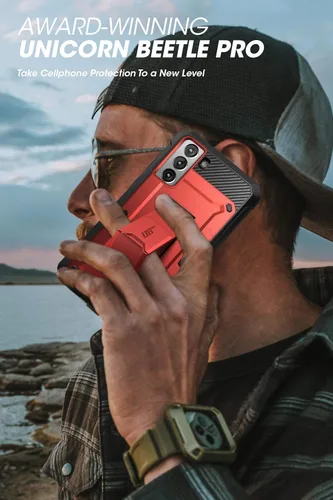 Miniatura 8 de SUPCASE, Unicorn Beetle Pro Series - Funda diseñada para Samsung Galaxy S21 5G (lanzamiento 2021),Funda robusta de doble capa, con función de Ruddy