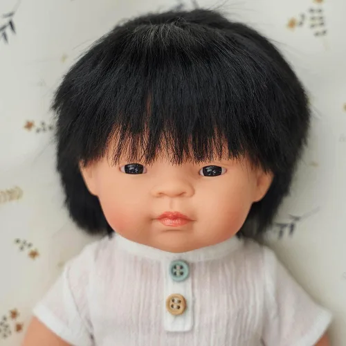 Miniatura 3 de Miniland Muñeca Niño Asiático 15'' (Caja) - Hecho en España, Anatómicamente Correcto, Calidad