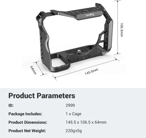 Miniatura 8 de SMALLRIG Armazón para cámara Sony Alpha 7S III / A7S III / A7SIII / A7S3-2999