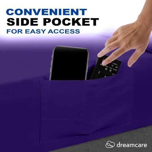Miniatura 72 de DREAMCARE Juego de sábanas Queen – 6 piezas Sábanas de enfriamiento – hasta 15” Sábanas profundas tamaño Queen – Colección 2500 Supreme – Extra 03
