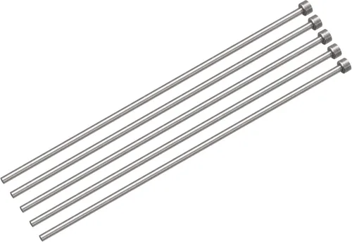 Miniatura 11 de uxcell Pasadores eyectores rectos, 0.118 in (1/8 ") de diámetro. Punzón de punta redonda de acero 65Mn 200 mm (8") de largo para mantenimiento