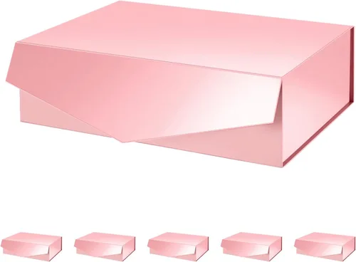 Miniatura 14 de PACKHOME Caja de regalo de 9 x 6.5 x 3.8 pulgadas, caja plegable rectangular con tapa magnética para embalaje de regalo