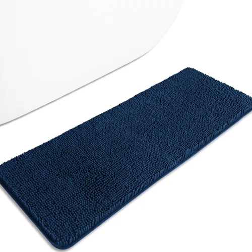 Miniatura 149 de Alfombra de baño pequeña de 12 x 18 pulgadas, lavable y absorbente, antideslizante, alfombra de baño de felpilla gruesa y suave para baño, ducha