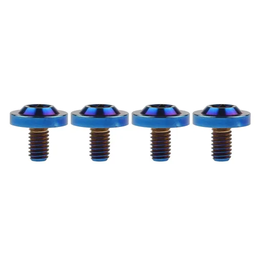 Miniatura 6 de Tornillos Torx T30 de titanio M6 10 15 20 0.984 in Torx T30 para bicicleta, motocicleta, automóvil, paquete de 4 (M6 x 0.394 in, plateado)