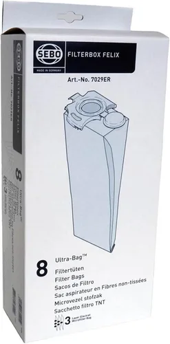 Miniatura 2 de SEBO 7029ER Filterbox para aspiradora Felix, paquete de 8