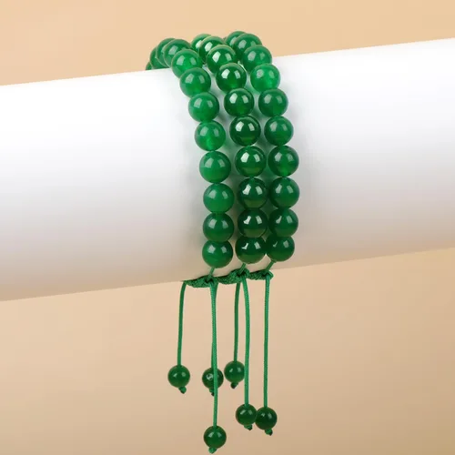 Miniatura 54 de AD Beads Pulseras de piedras preciosas unisex de 0.315 pulgadas (0.315 in), macramé curativo ajustable de 7 a 9 pulgadas Usa esta pulsera
