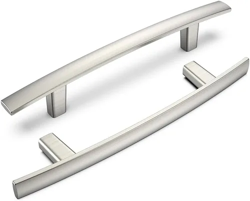 Miniatura 60 de homdiy Paquete de 10 manijas de gabinete de latón antiguo con agujero central de 3 pulgadas, aleación de zinc resistente, tiradores de cajón de arco