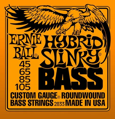 Miniatura 2 de Ernie Ball 2833 Hybrid Slinky - Cuerdas para graves (2 unidades)