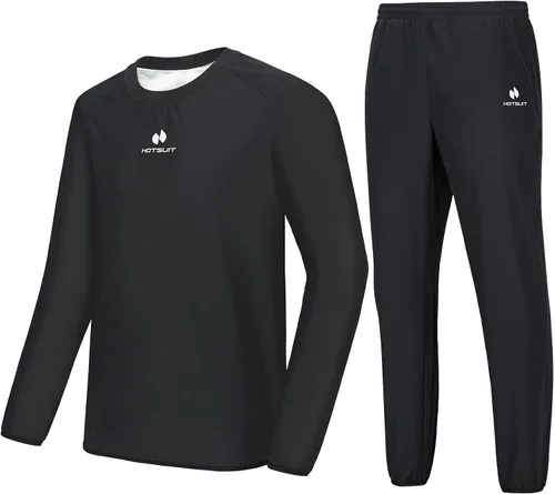 HOTSUIT Traje de sauna para hombre, traje de sudor, chaqueta de entrenamiento duradera para gimnasio