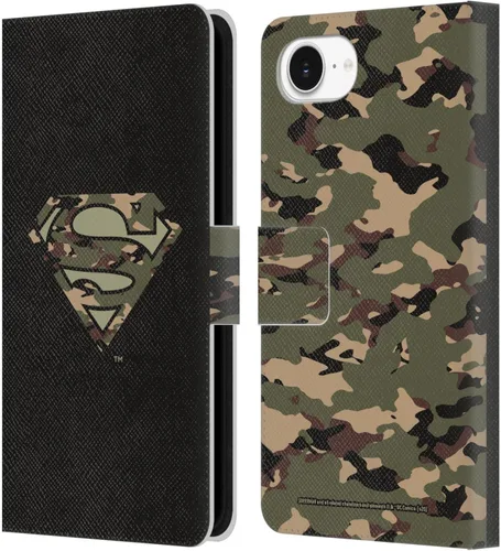 Miniatura 60 de Head Case Designs Funda de piel con licencia oficial de Superman DC Comics con logotipos negros y rojos compatible con Apple iPhone 11