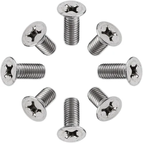 Tornillos rotores de disco de freno – Tornillos de retención de rotor de freno delantero/trasero de acero inoxidable – Tornillos de rotor