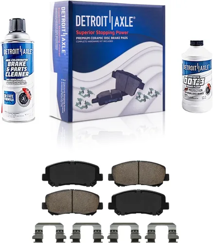 Miniatura 105 de Detroit Axle - Pastillas de Freno para Nissan Altima Sentra 350Z Juke INFINITI G35, Pastillas de Freno Cerámica Delanteras y Traseras Reemplazo