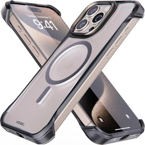 Miniatura 26 de Phone REBEL - Funda transparente para iPhone 14 Plus [Serie esmerilada Gen-4], textura mate translúcida, no se pone amarilla, protectores a prueba