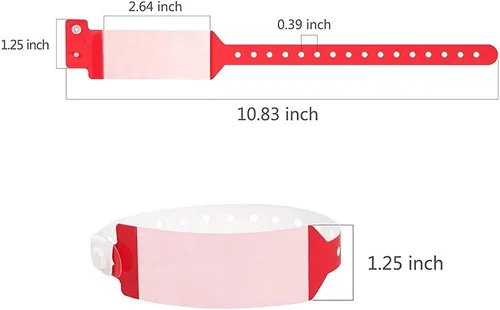 Miniatura 2 de Bandas de identificación de hospital, pulsera médica de tamaño adulto, pulseras impermeables para pacientes, pulsera de identificación de hospital