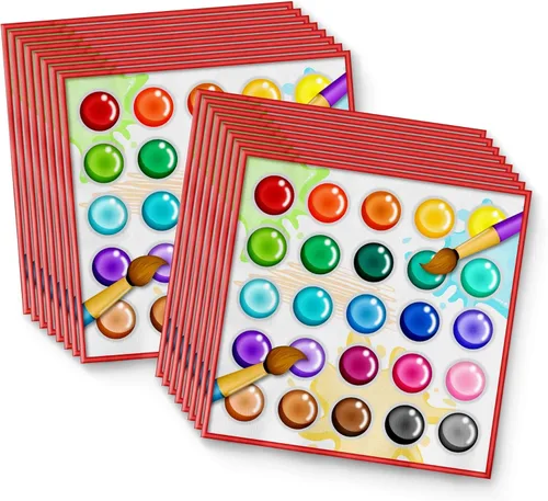 Miniatura 4 de Juego de suministros de fiesta de cumpleaños para pintura de artista, platos, servilletas, tazas, kit de vajilla artística para 16