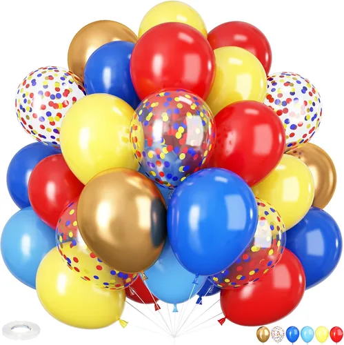Miniatura 26 de HILAVO - Kit de globos tropicales, 60 globos hawaianos de 12", color rosa intenso, naranja, verde azulado, verde, dorado metálico, globos de látex