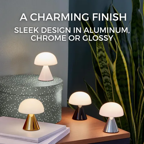 Miniatura 5 de Lexon Mina - Lámpara de Hongo Pequeña – Luz LED Portátil de Mesita de Noche para Dormitorios, Niños y Guardería – Recargable con 12h de Autonomía