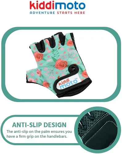 Miniatura 6 de Kiddimoto Kids Cycling Gloves Anti-Slip Kids Bike Gloves for Boys and Girls Fingerless Kids Mountain Bike Gloves for BMX, MTB Riding, Gymnastics